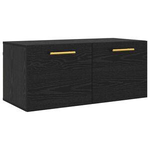 vidaXL Sein&auml;kaappi 80 x 36.5 x 35 cm Tekninen puu Musta tammi