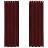 vidaXL Pimennysverhot 2 pcs Viininpunainen 140 x 225 cm Sametti