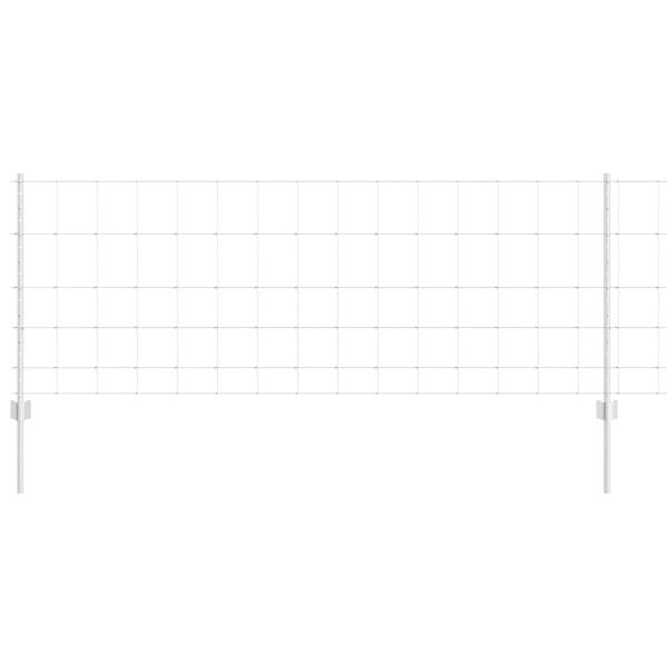 vidaXL Aita ja Tuki Hopea 0,8 x 25 m Ter&auml;s