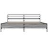 vidaXL S&auml;ngynrunko harmaa Sonoma 180x200 cm tekninen puu ja metalli