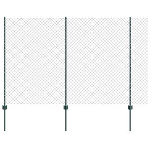 vidaXL Ketjuaidalla varustettu aita 10 x 1,6 m PVC-pinnoitettu ter&auml;s