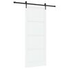 vidaXL Liukuovi ORKDAL 93 x 232 cm Tekninen puu Valkoinen ja musta