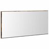 vidaXL Peili LED -nauhavalot Ruskea 80 x 37 cm Lasi ja suunniteltu puu