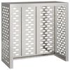 vidaXL Ilmastointilaitteen suoja Hopea 110 x 50 x 105 cm