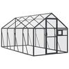 vidaXL Aviaario antrasiitti 1,79x4x1,85 m alumiini