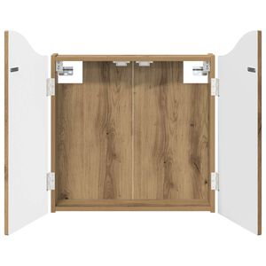 vidaXL Dartboard-kaappi Artisaanitammi 56 x 12 x 63 cm Tekninen puu