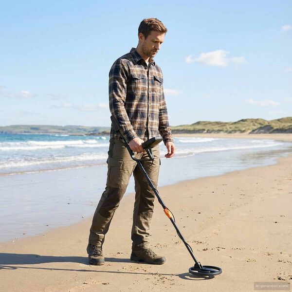 vidaXL LCD-n&auml;yt&ouml;ll&auml; varustettu metallinpaljastin 3 mallia 19 cm kelalla