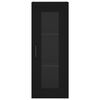vidaXL Kaappi musta 34,5x34x180 cm tekninen puu