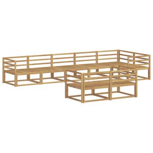 vidaXL Ulkosohvakokoelma 8 pcs valkoinen 404 x 166,5 x 73 cm
