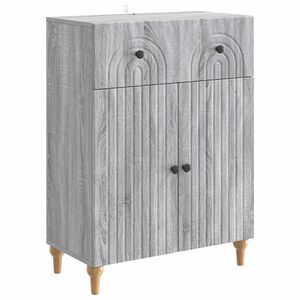 vidaXL Sivup&ouml;yt&auml; Harmaa sonoma 66 x 34,5 x 90 cm Tekninen puu