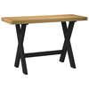vidaXL Ty&ouml;p&ouml;yt&auml; NOAIN X-muotoiset jalat 120x50x75 cm massiivipuu m&auml;nty