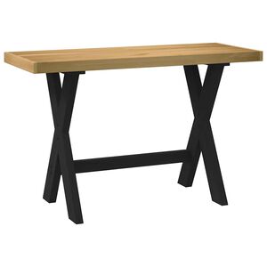vidaXL Ty&ouml;p&ouml;yt&auml; NOAIN X-muotoiset jalat 120x50x75 cm massiivipuu m&auml;nty