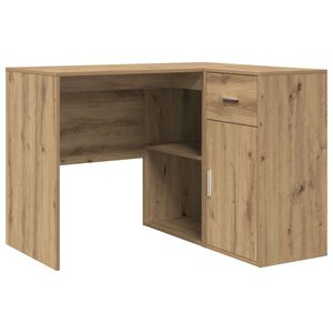 vidaXL Kulmap&ouml;yt&auml; laatikon kanssa Artisan tammi 102 x 88 x 75 cm