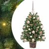 vidaXL Tekojoulukuusi 150 LED-valoilla Vihre&auml; 75 cm PE ja PVC