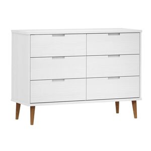 vidaXL Kaappi MOLDE valkoinen 113x40x80 cm t&auml;ysi m&auml;nty