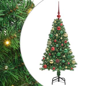 vidaXL Tekojoulukuusi Vihre&auml; 120 cm PVC:t&auml; ja Ter&auml;st&auml; ja Muovia