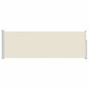 vidaXL Sis&auml;&auml;nvedett&auml;v&auml; terassin sivumarkiisi 100x300 cm kerma
