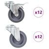 vidaXL Rullapy&ouml;r&auml;t pultinrei&acute;ill&auml; 24 kpl 75 mm