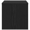 vidaXL Y&ouml;p&ouml;yt&auml;kaappi 2 pcs Musta tammi 40 x 40 x 30 cm Tekninen puu