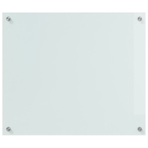 vidaXL Keittiön suojapaneeli 2 pcs Valkoinen 70 x 60 cm karkaistu lasi