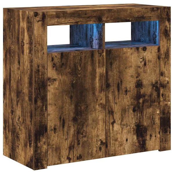 vidaXL Senkki LED-valoilla savutammi 80x35x75 cm