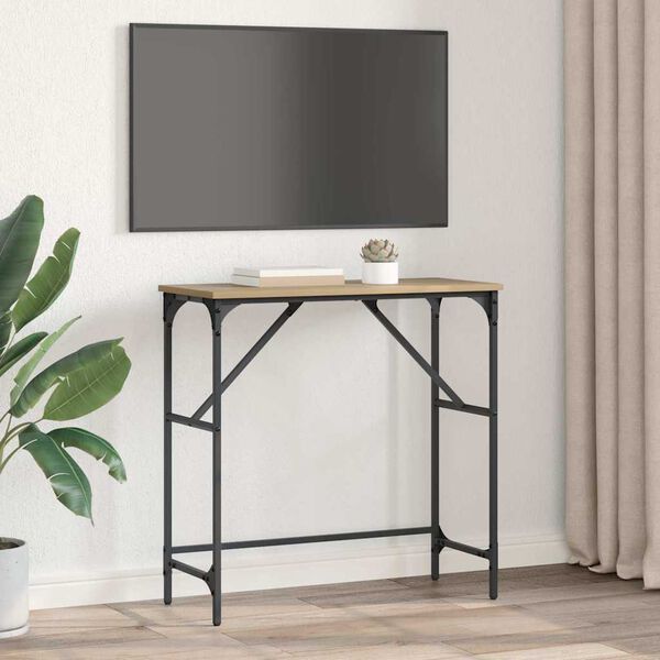 vidaXL Konsolipöytä Artisan tammi 75 x 32 x 75 cm Tekninen puu