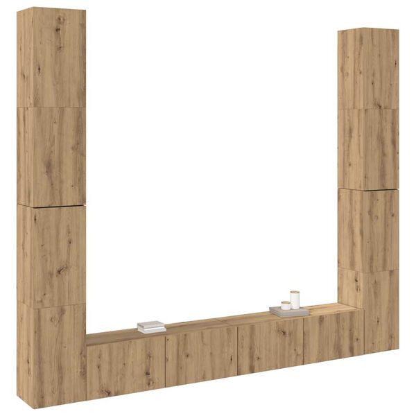 vidaXL 6-osainen TV-kaappisarja sein&auml;lle kiinnitett&auml;v&auml;