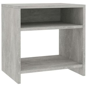 vidaXL Y&ouml;p&ouml;yt&auml; betoninharmaa 40x30x40 cm tekninen puu