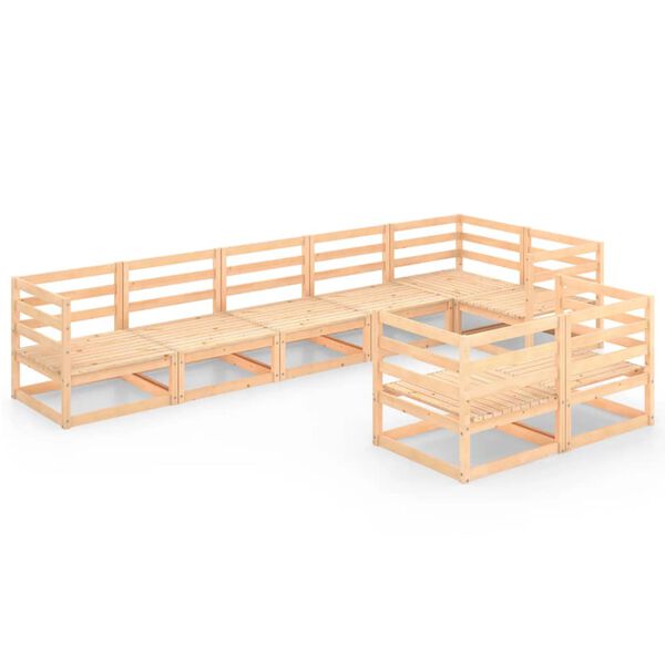 vidaXL 8-osainen Puutarhasohvasarja t&auml;ysi m&auml;nty