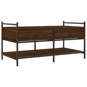 vidaXL Sohvap&ouml;yt&auml; ruskea tammi 99x50x50 cm tekninen puu