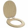 vidaXL Pehmoviimeinen WC-istuin Vaalean bambun v&auml;ri 44 x 38 cm