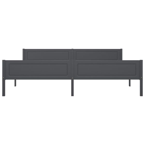 vidaXL S&auml;ngynrunko t&auml;ysi m&auml;nty harmaa 200x200 cm