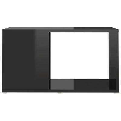 vidaXL TV-taso korkeakiilto musta 60x24x32 cm lastulevy