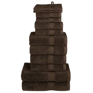 vidaXL Premium Pyyhkeet 12-osaa SOLUND ruskea 600 gsm