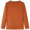 Lasten pitkähihainen T-paita poltettu oranssi 128