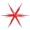 vidaXL Joulun LED-tähtivalo taitettava punainen 100 cm
