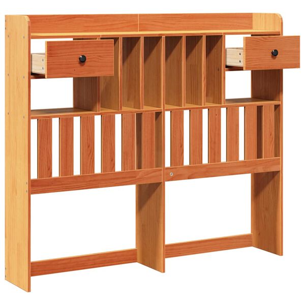 vidaXL S&auml;ngynp&auml;&auml;ty s&auml;ilytystilalla vahanruskea 120 cm t&auml;ysi m&auml;nty