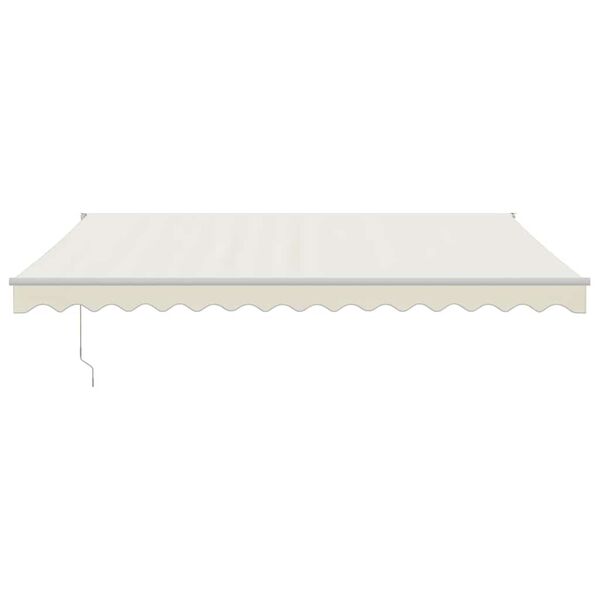vidaXL Automaattisesti sisäänkelattava markiisi kerma 4x3 m