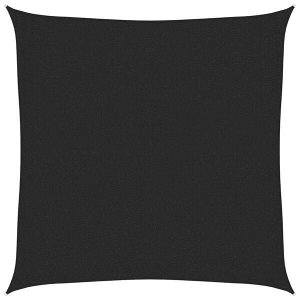 vidaXL Aurinkopurje 160 g/m&sup2; musta 3,6x3,6 m HDPE