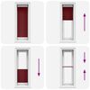 vidaXL laskostettu blind Bordeaux Red 40x150 cm Kankaan leveys