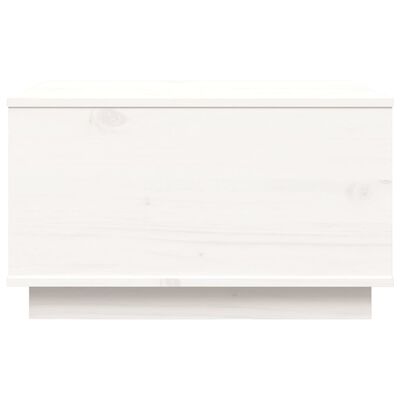 vidaXL Sohvapöytä valkoinen 60x50x35 cm täysi mänty