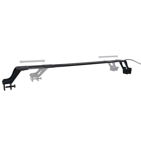 vidaXL Akvaarion LED-valo kiinnittimill&auml; 55-70 cm sininen ja valkoinen