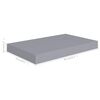 vidaXL Kelluvat sein&auml;hyllyt 2 kpl harmaa 40x23x3,8 cm MDF