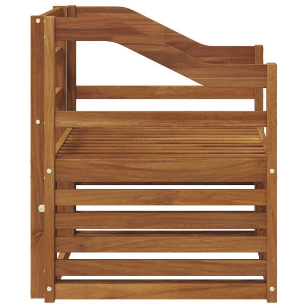 vidaXL Ulkosohvakokoelma Luonnollinen 67 x 63 x 73 cm Tihe&auml; akasiapuu