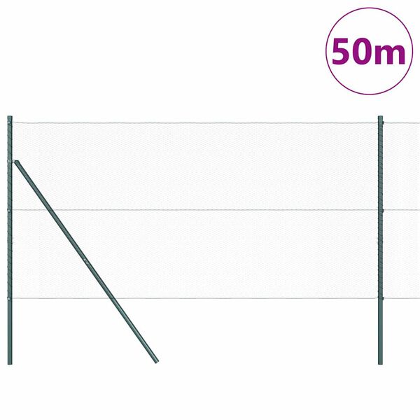 vidaXL Aitalatu Harmaa 50 x 1,2 m (13 mm verkko) Ter&auml;st&auml; ja PVC:t&auml;