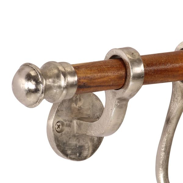 vidaXL Naulakko seinäkiinnitettävä 75x15 cm alumiini