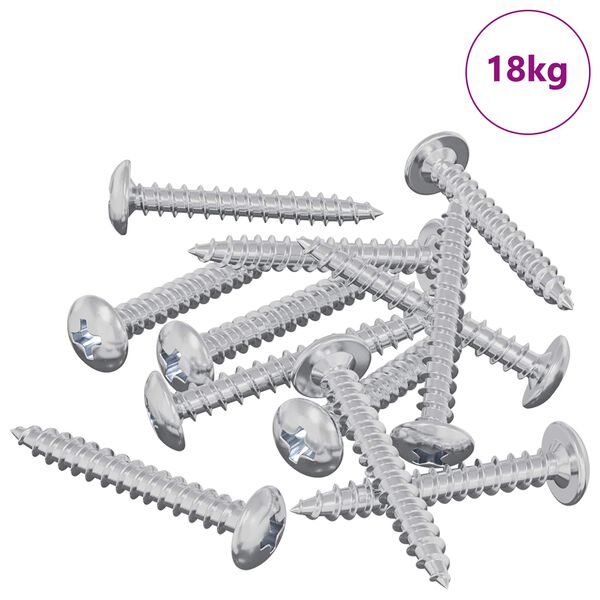 vidaXL Puuruuvit 8451 pcs Hopea Ter&auml;s