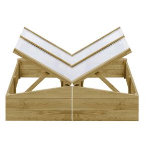 vidaXL Kasvihuoneet 2 kpl kyll&auml;stetty m&auml;nty 100x50x35 cm