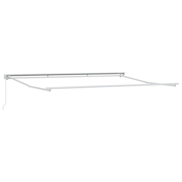 vidaXL Manuaalinen vedett&auml;v&auml; varjo Beige 4 &times; 3 m