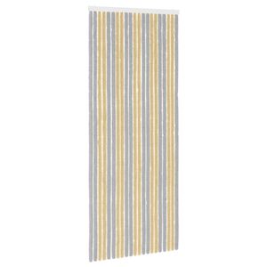vidaXL Hy&ouml;nteiskangas Chenille Harmaa ja beige 90 x 220 cm 100% PP
